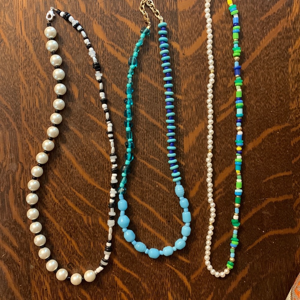 Beaded Necklace Lot - 3